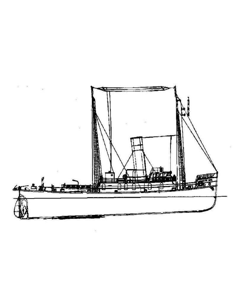 MBT 10.14.023/A seagoing tugboat ss "Witte Zee" (1914) - L. Smit & Co