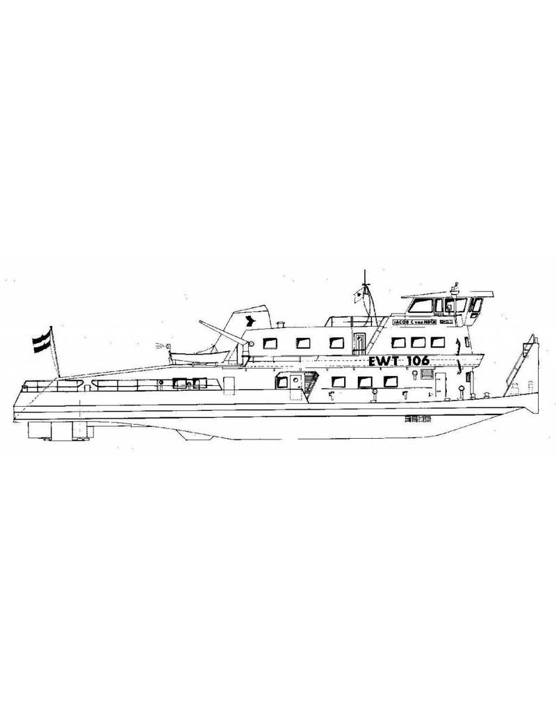 MBT 10.14.027 Schubboot ms EWT 106 "Jacob C. van Neck" (1976) - Eur. Wasserweg Transporte