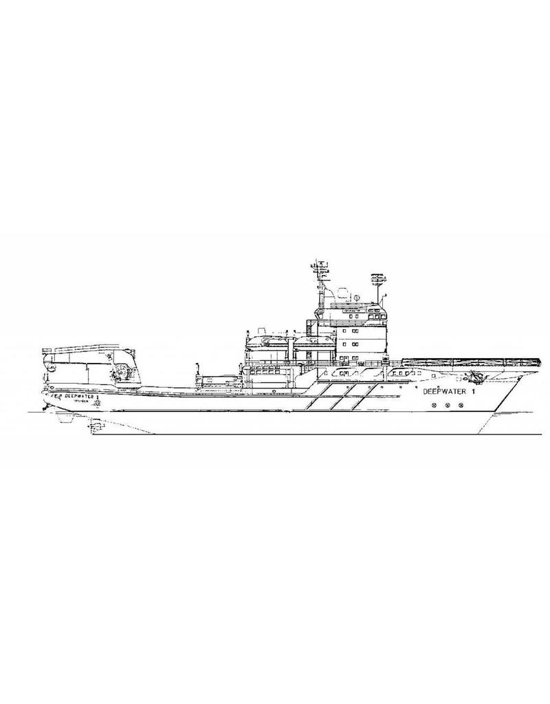 MBT 10.14.053 MV "Deepwater 1" (1983) diving support vessel - Deep Marine Service; "Deepwater 2"