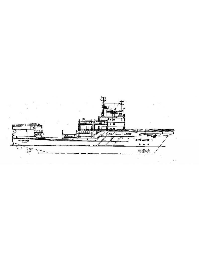 MBT 10.14.074 Tauchmutterschiff ms "Deepwater 1" (1983) - Deep Marine Service; "Deepwater 2"