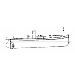 MBT Harbour and river tugboat ms "Ballot" - (1934) - Construction Drawing Scale 1 : 20 (10.14.075)