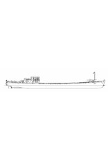 MBT Rijnschip ms "Rietwijk" (1949) - Nwe Rijnv. Mij - Bouwtekening Schaal 1 : 100 (10.15.001)