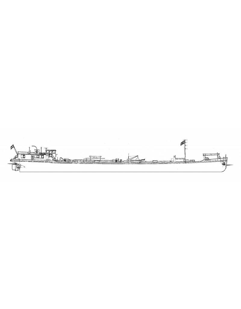 MBT Rhine tanker m.s. "Albania" (1939) - Phs. van Ommeren - Construction Drawing Scale 1 : 100 (10.15.002)