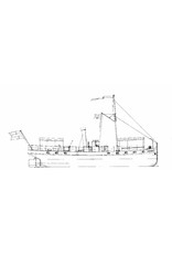 MBT Flussfahrgastschiff ss "Concordia" (1878) - Kralingse Dampfschiffvereinigung - Bauzeichnung Maßstab 1 : 75 (10.15.011)