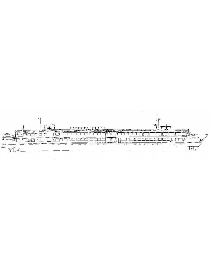 MBT Hospital ship ms "J. Henry Dunant" (1973) - Netherlands Red Cross - Construction drawing Scale 1 : 50 (10.15.019)