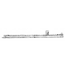 MBT Flat-bottomed tow barge - Construction drawing Scale 1 : 100 (10.15.043)