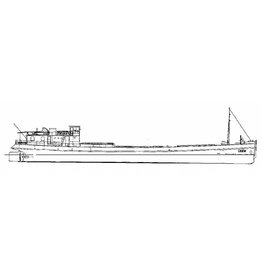 MBT Binnenschiff MS "Oder" (1937) - NV Vola; ex SS "Werner" - Bauzeichnung Maßstab 1 : 70 (10.15.047)