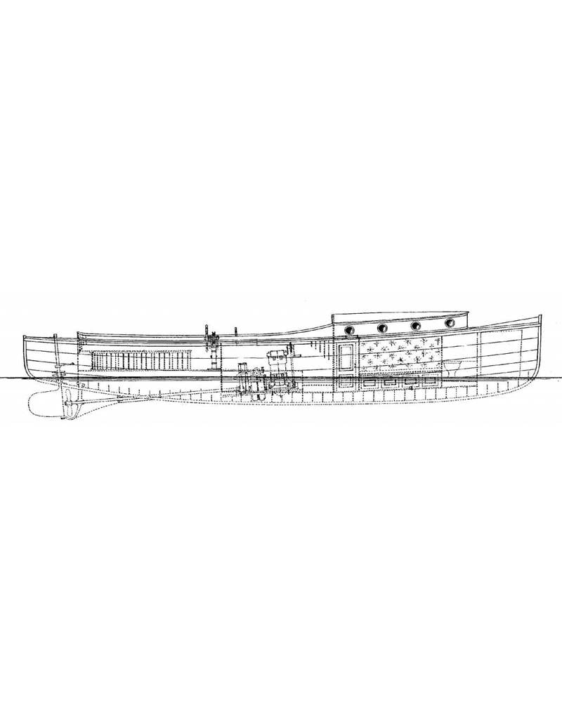 MBT Motorboot met kajuit (1901) - Bouwtekening Schaal 1 : 20 (10.15.048)