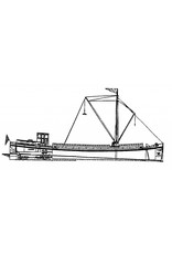 MBT Motor vrachtboot, luxe motor - Bouwtekening Schaal 1 : 25 (10.15.055)