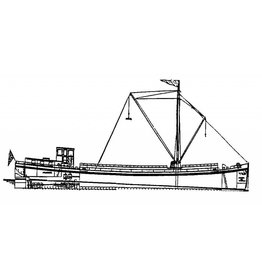 MBT Motor vrachtboot, luxe motor - Bouwtekening Schaal 1 : 25 (10.15.055)