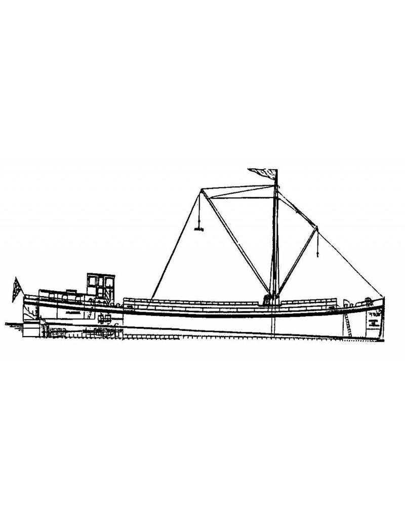 MBT Motor vrachtboot, luxe motor - Bouwtekening Schaal 1 : 25 (10.15.055)