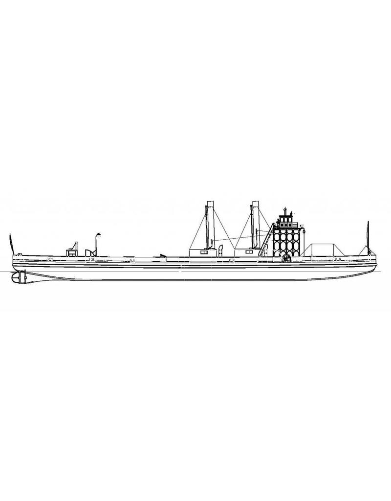 MBT Spoorpont Enkhuizen - Stavoren (1909) - HSM / Rederij Bosman - Bouwtekening Schaal 1 : 87 (10.15.063)