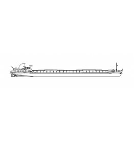 MBT Motorvrachtschip Fuga (1962) - Rijn/Kan. Reederij, Antwerpen; (2008 Apache - Lechantre - Bouwtekening Schaal 1 : 100 (10.15.069)