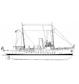 MBT Pilot Boat No. 2, ss Westerschelde (1943) - Construction Drawing Scale 1 : 96 (10.18.026)