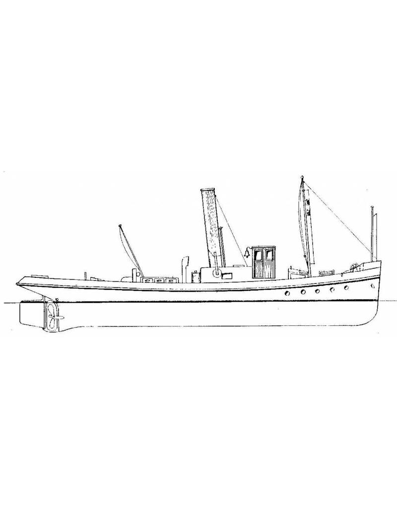 MBT 10.20.002 river tugboat, steam cargo boat and steam trawler