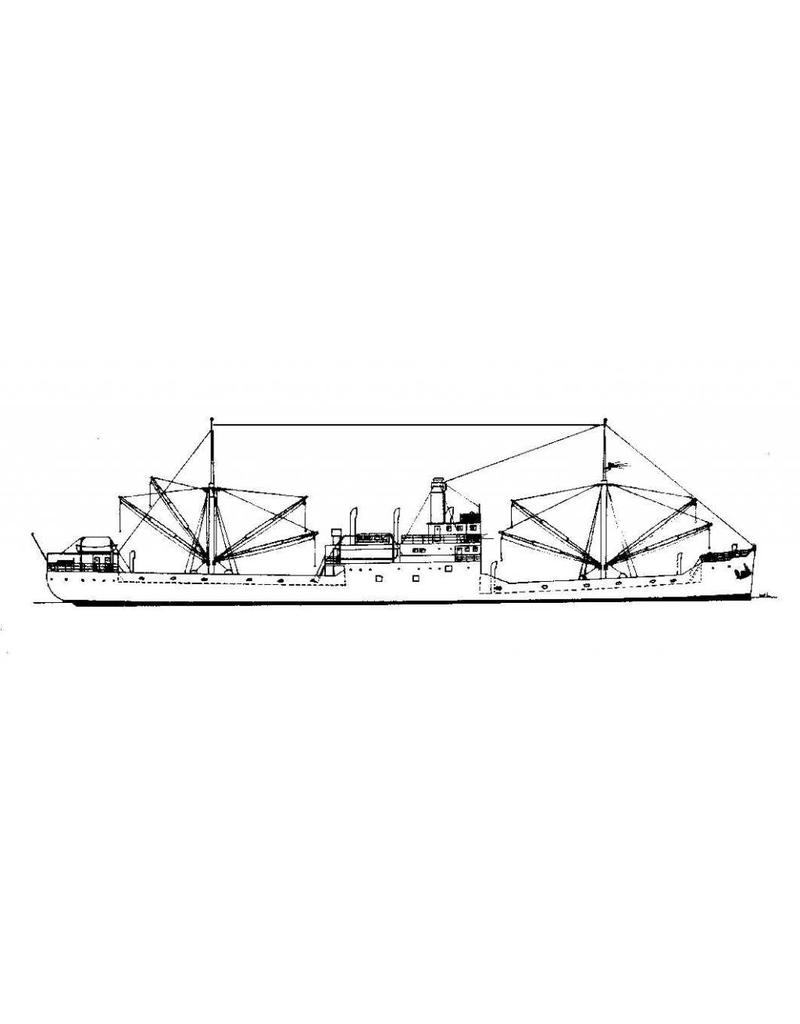 NVM 10.20.009 Frachter SS "Adriaan Stoop" (1924) -r. East Borneo, Rot. "Silindoeng" -KPM (1929)