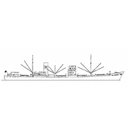 MBT 10.20.050 vrachtschip ms Stad Amsterdam(1943)-Halcyon Lijn(1957);exBrages(1943),Magellan(1947)
