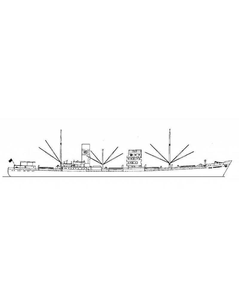 MBT 10.20.050 cargo ship MV Stad Amsterdam(1943)-Halcyon Line(1957);exBrages(1943),Magellan(1947)