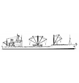 MBT Cargo ship M.S. "Mashu Maru" (1986) - Construction Drawing Scale 1 : 500 (10.20.088)