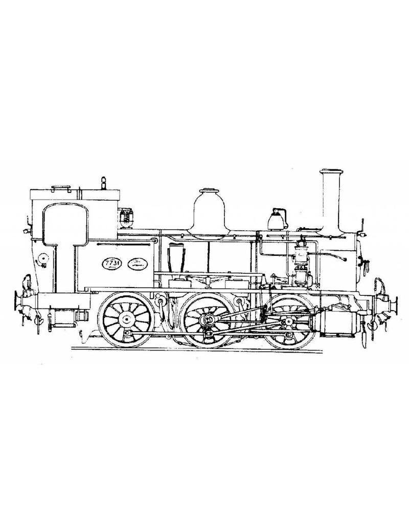 MBT 20.00.006 tank locomotive NS 7700 - ("Bello") for H0 gauge