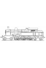 MBT 20.00.014 tenderlocomotief NS 6000 - ex SS 1200 voor spoor 0