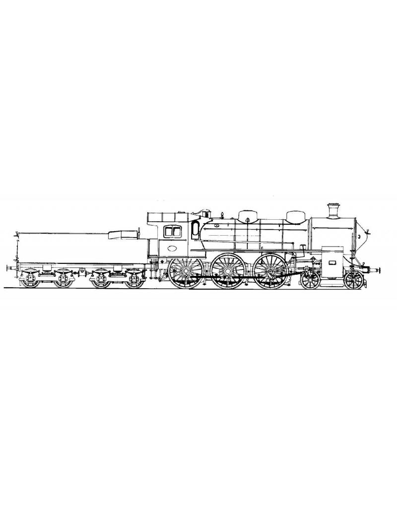 MBT 20.00.016 sneltreinlocomotief NS 3600 - ex NCS 71-74 - ("Zeppelin") voor spoor I