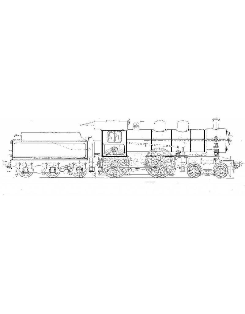 MBT 20.00.048 2-B sneltreinlocomotief NS 2101-2135 voor spoor 0