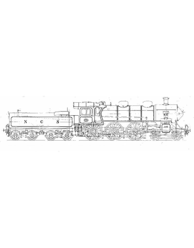 NVM 20.00.051 2-c 4-cilinder sneltreinlocomotief NS 3601-3604 voor spoor 0