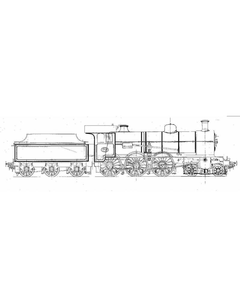 MBT 20.00.052 2-C Viercilinder sneltreinlocomotief NS 3721-3815 voor spoor 0