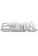 NVM 20.00.058 2-D viercilindre Güterzuglokomotive NS 6.301-8.322 für Schienen 0