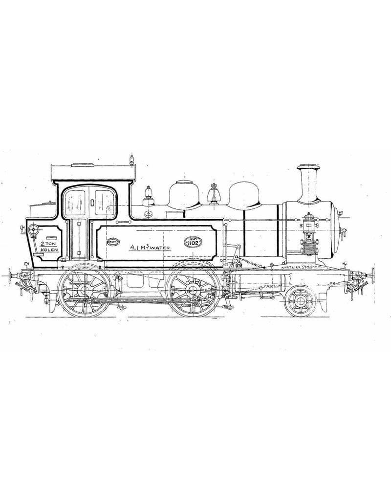 MBT 20.00.059 1-B Lokalbahn-Tenderlokomotive NS 7401-7404 (HSM 1101-1104) für Spur 0