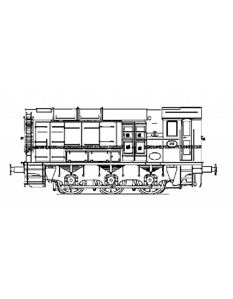 NVM 20.02.009 DE-rangeerlocomotief NS 600 - ("Hippel", "Bakkie") voor spoor I