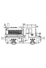MBT 20.02.010 NS rangeerlokomotief 201-212; "Sik"; voor 5"spoor (127 mm)