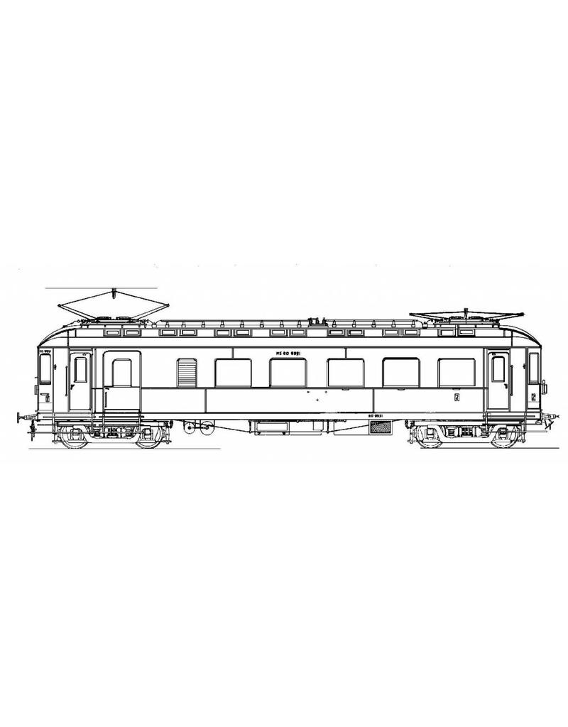 MBT 20.03.010 ZHESM rolling stock mBD 9951-9953 and intermediate coaches D 8501-8502 for gauge 0