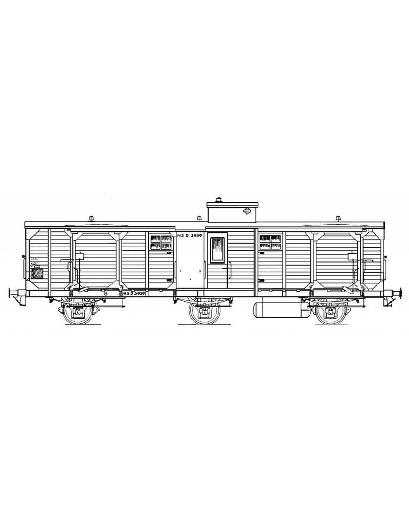 NVM 20.05.005 3-assige bagagewagen D 3939 (ex SS 441-498)