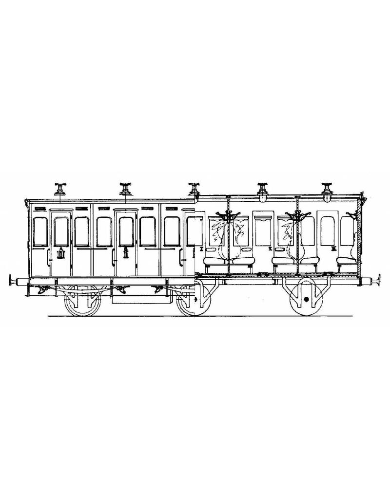 NVM 20.05.009 gemengd rijtuig 1e en 2e kl. 184-214 HIJSM voor spoor 0