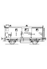 NVM 20.05.011 Gepäckwagen D 25-42, 44 und 45 - Staatsbahn Spur 0