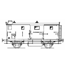 MBT 20.05.011 luggage van D 25-42, 44 and 45 - State Railway for gauge 0
