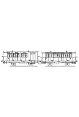 MBT 20.05.020 HIJSM local railway carriages BD 13, B 70 for gauge 0