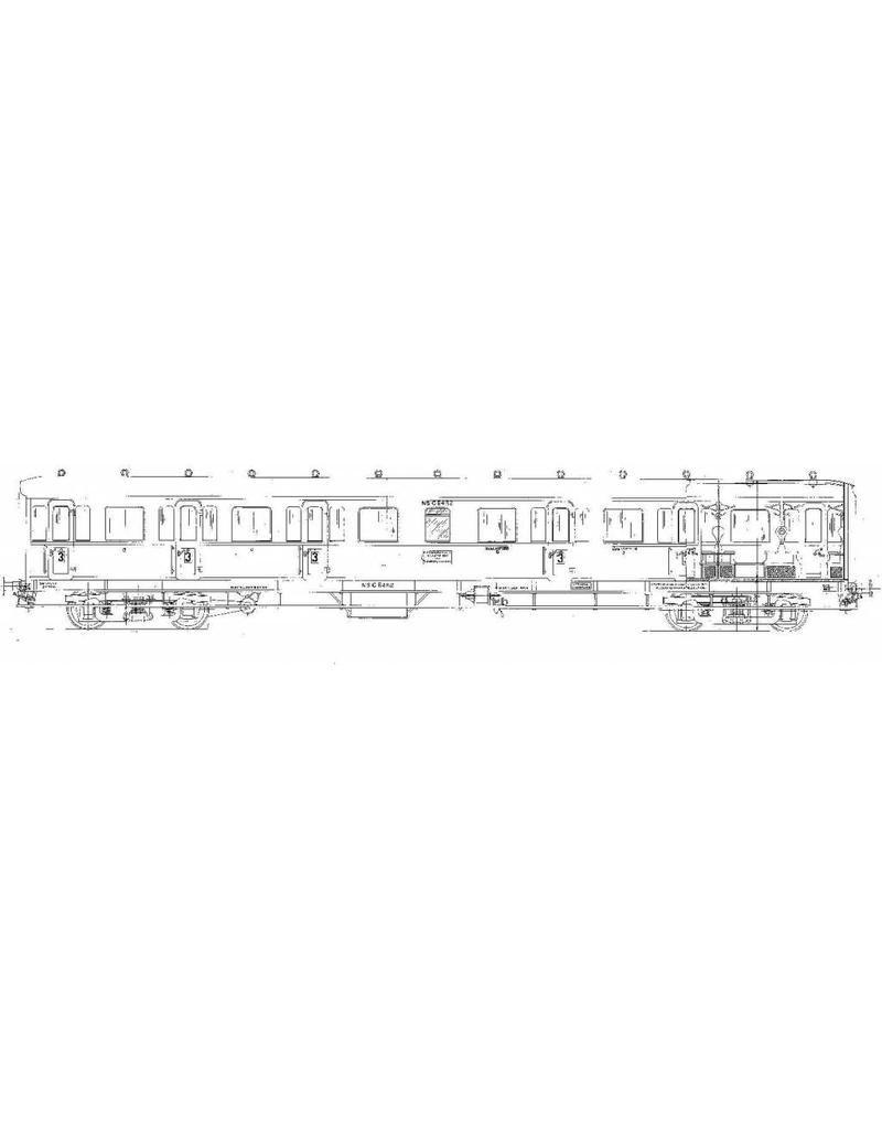 NVM 20.05.028 3. Klasse Wagen Typ C12C Series 6400 für Schienen 0
