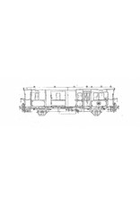 NVM 20.05.034 Post-bagagewagen voor lokaal verkeer Serie PD 1001-1023 (HSM 3011-3033) voor spoor 0