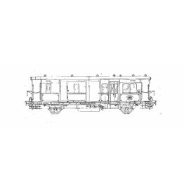 MBT 20.05.034 Post-bagagewagen voor lokaal verkeer Serie PD 1001-1023 (HSM 3011-3033) voor spoor 0