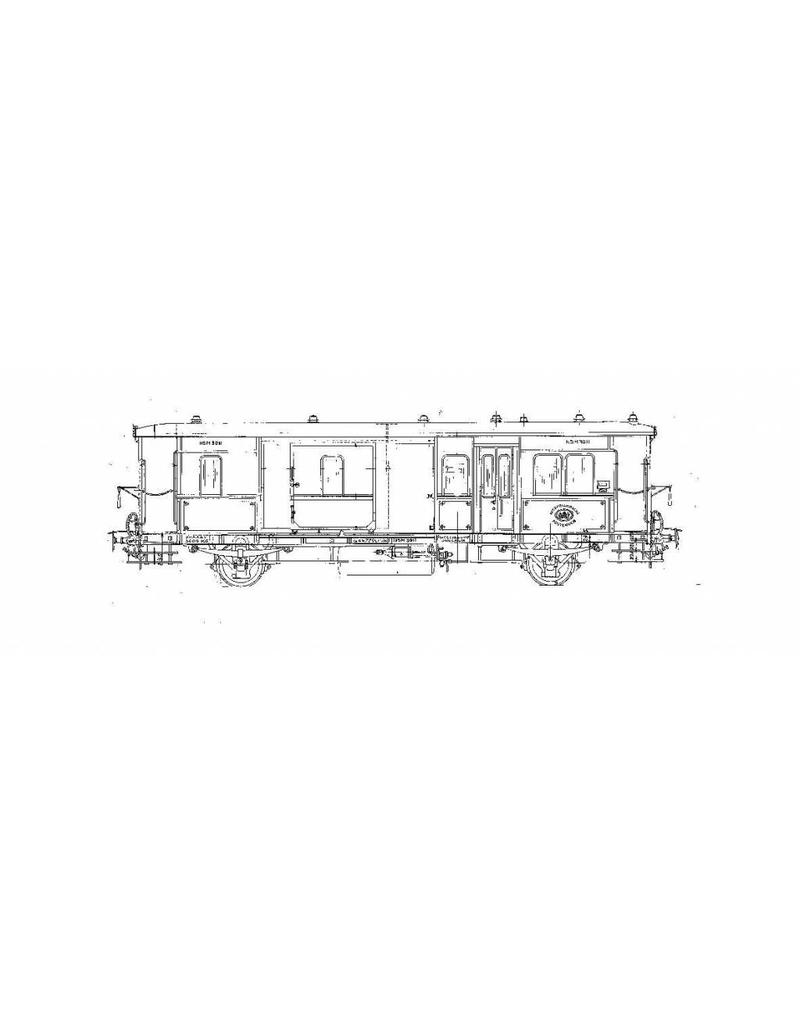 NVM 20.05.034 Post-bagagewagen voor lokaal verkeer Serie PD 1001-1023 (HSM 3011-3033) voor spoor 0