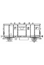 MBT 20.06.008 5 tons bagagewagen NS DG 2372 voor spoor I