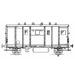 MBT 20.06.008 5 Tonnen Gepäckwagen NS DG 2372 für Spur I
