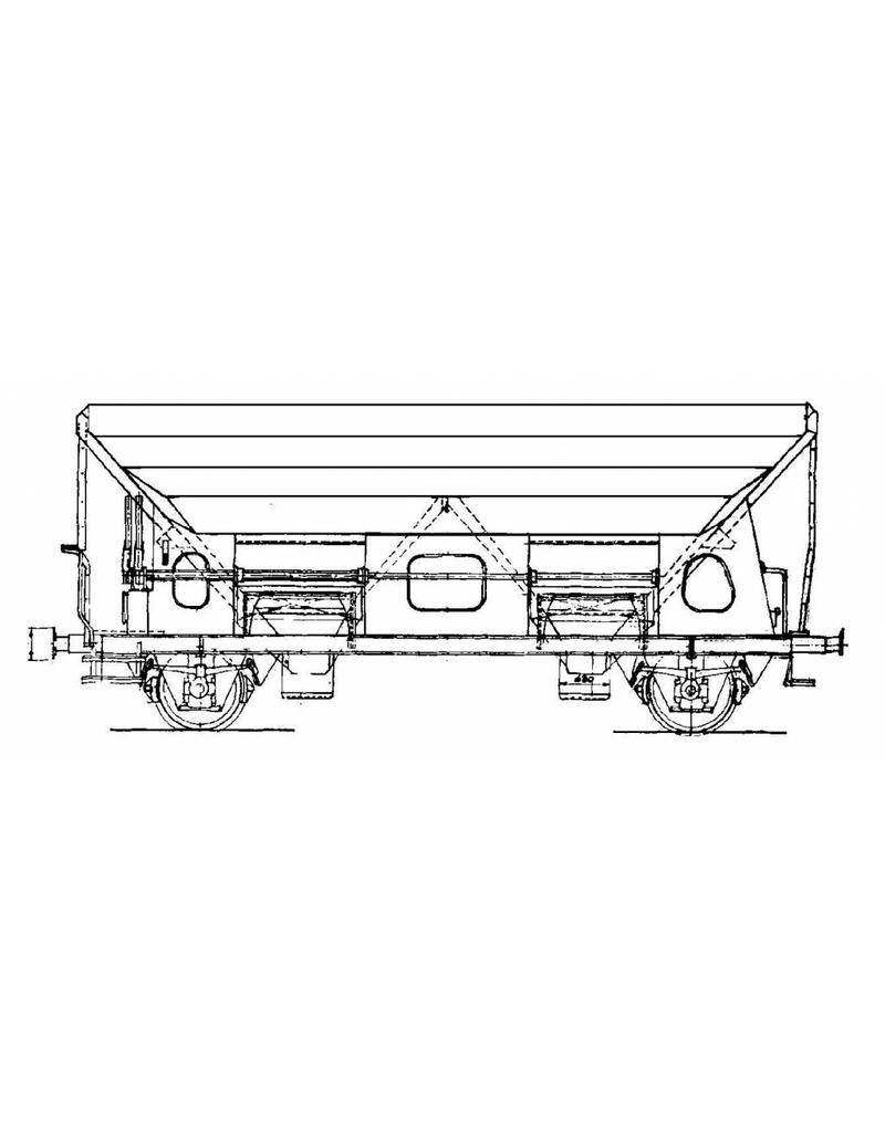 MBT 20.06.025 Talbot bottom-discharge wagon NS Fds 50000-50249, Fads 59500-59699 for H0 gauge