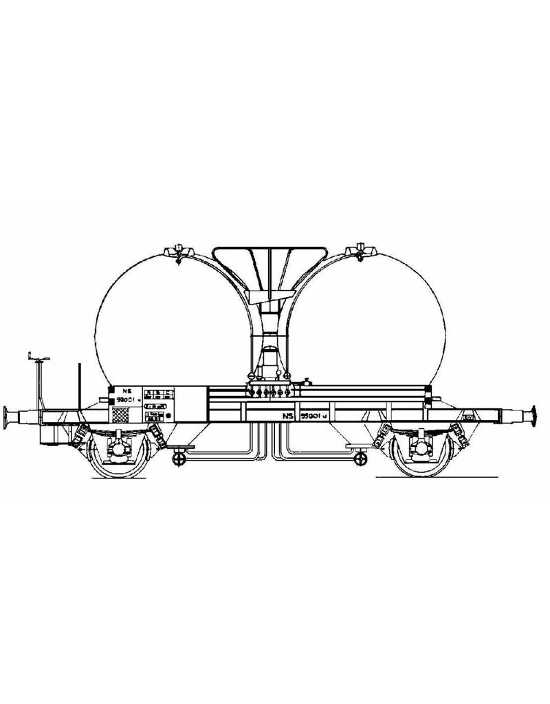 NVM 20.06.027 Druck Silowagen Serie 99000 für Bahn 0