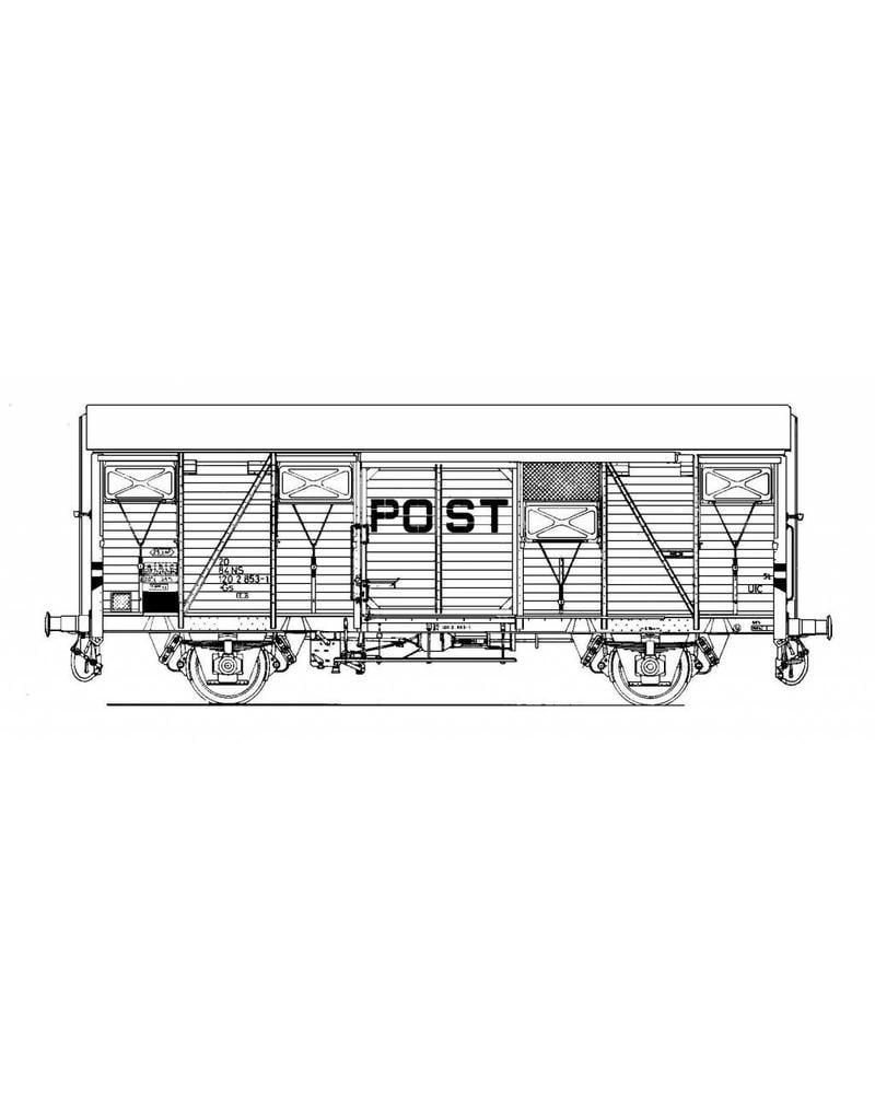 MBT 20.06.028 20 tons postwagen NS Gs 120 2 800-872 en 873-893 ex Gs ex S-CHO voor spoor I
