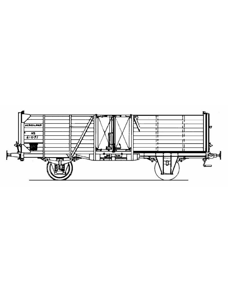 NVM 20.06.038 20 tons open goederenwagen NS Gtm(k) 61021-61620 voor spoor 0