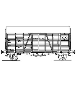 MBT 20.06.039 gesloten goederenwagen NS oppeln s-cho 14601 t/m 625 (ex Ghs) voor spoor 0